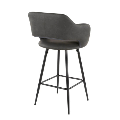 Margarite Contemporary Counter Stool Set of Two