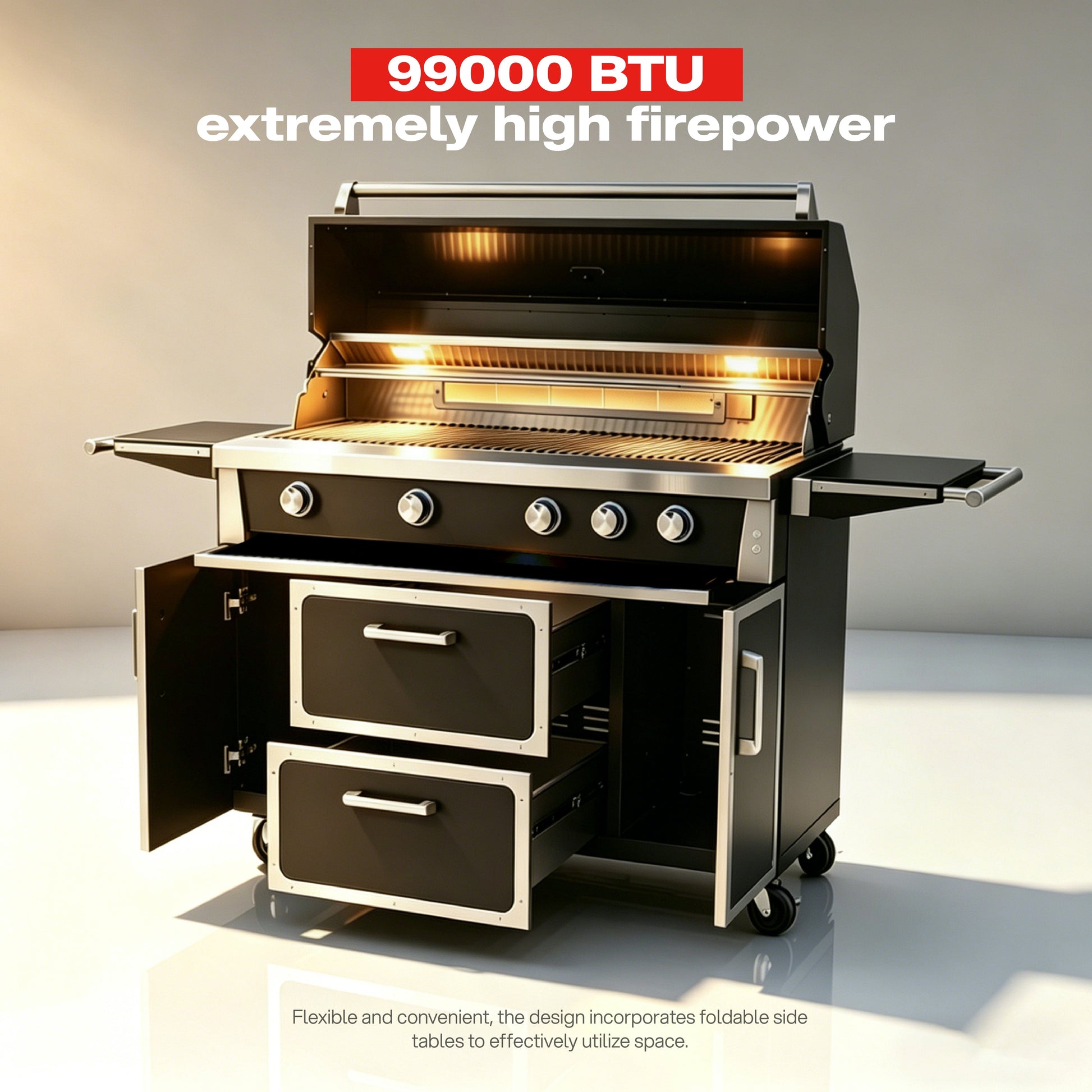 49'' stainless steel standard grill with infrared back burner on Tampa Home & Garden Store