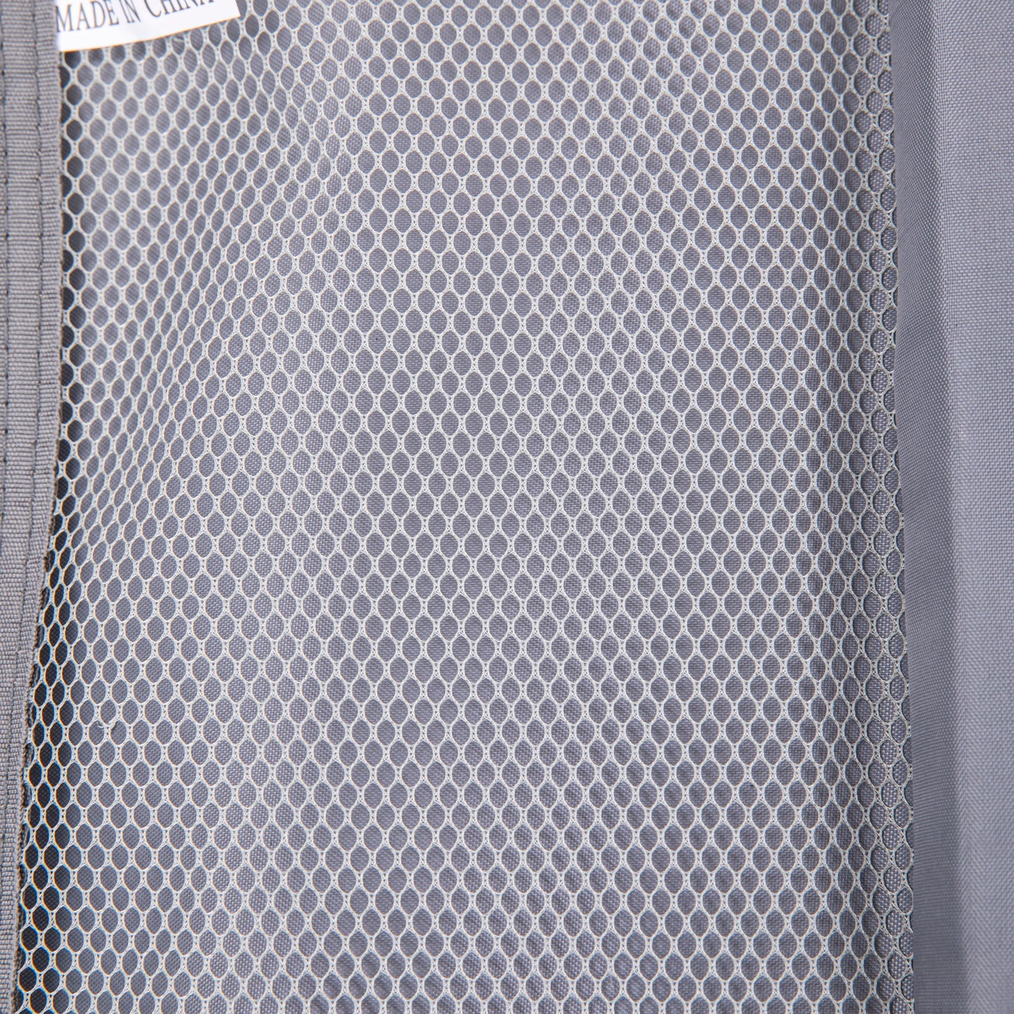 Luggage set interior lining in light gray hex mesh fabric on Tampa Home & Garden Store