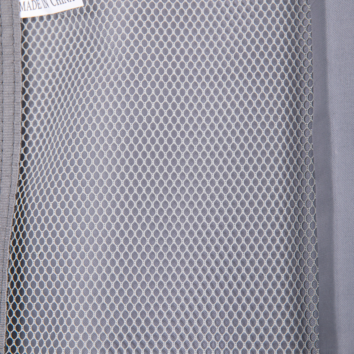 Luggage set interior lining in light gray hex mesh fabric on Tampa Home & Garden Store