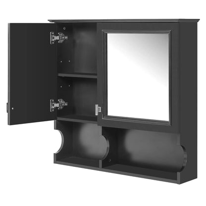 Wall Mounted Mirror Medicine Cabinet with Doors