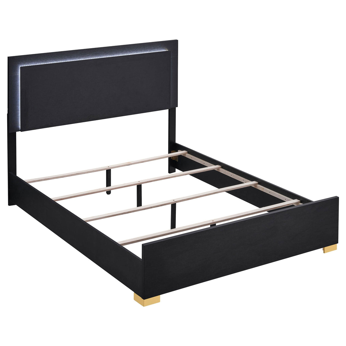 Jeremiah Modern Bedroom Set and Led Headboard