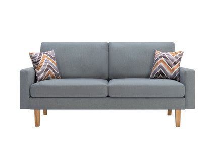 Bahamas Minimalistic Sofa and Throw Pillows