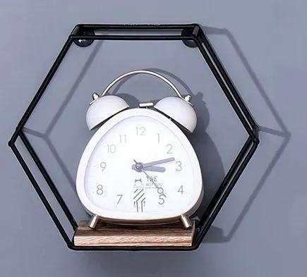 Hexagonal Wall Shelves Set of 3 in Black