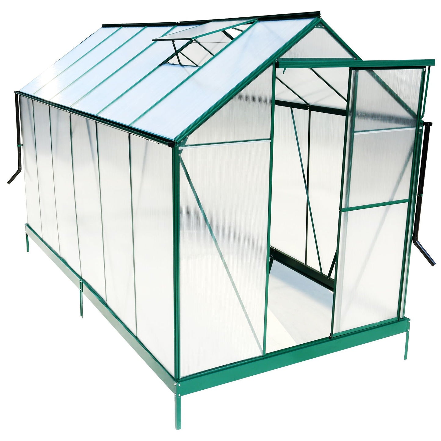 Heavy Duty Polycarbonate Greenhouse Kit and Door