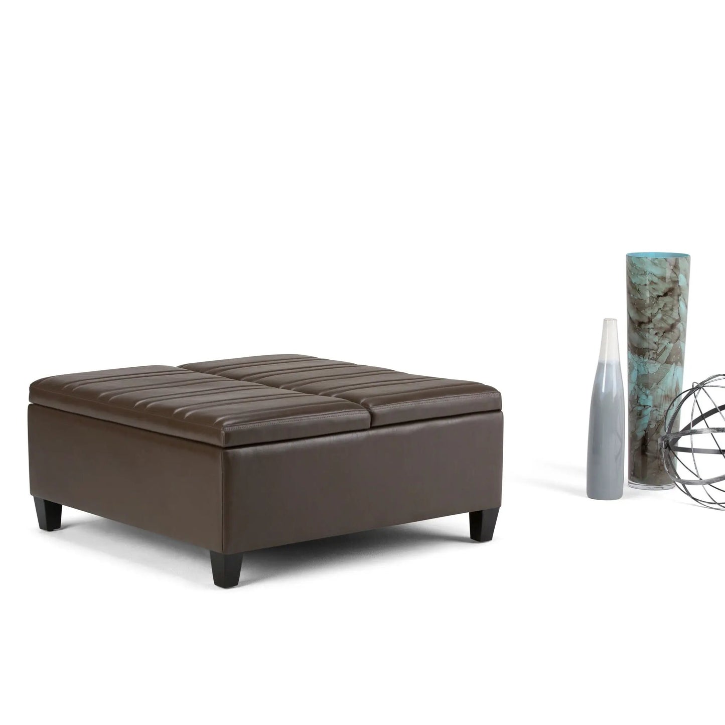 Ellis Coffee Table Storage Ottoman Contemporary