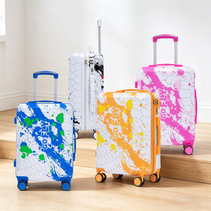 20 Inch PC Spinner Luggage with Combination Lock; pastel hard case set by HouseOfZazla on Tampa Home & Garden Store