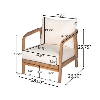 Solid Wood Lounge Chair With Woven Backrest