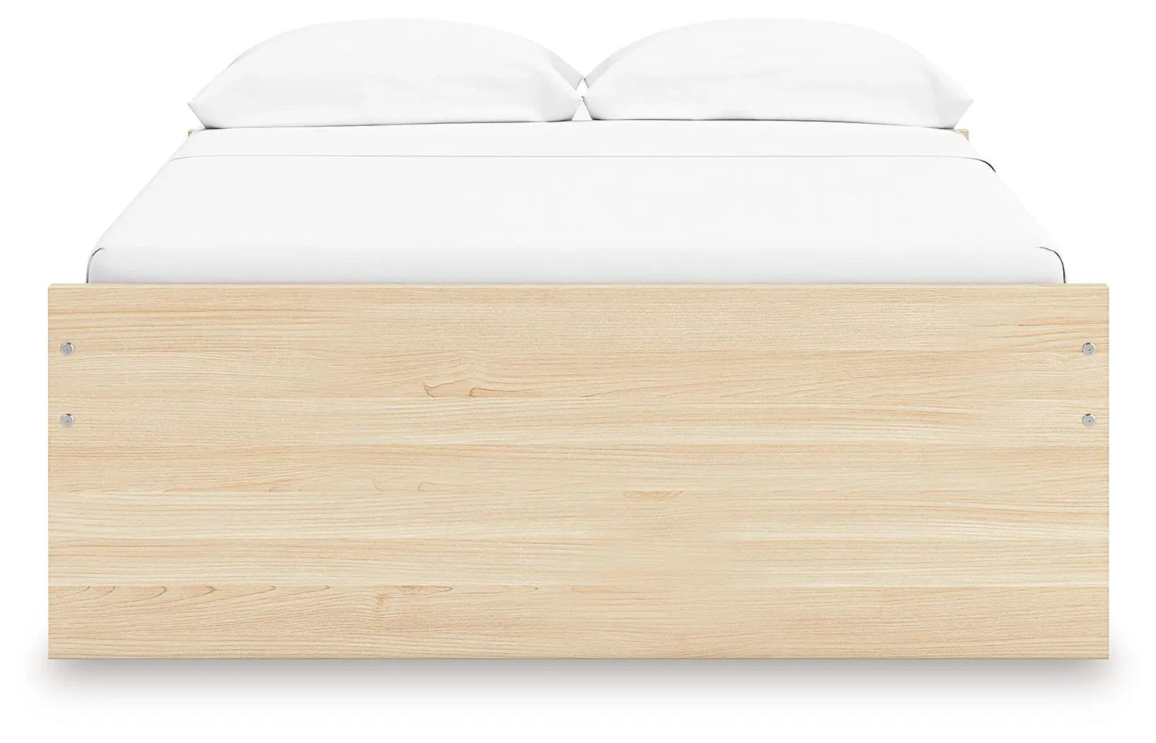 Onita platform bed in natural wood with white mattress by Unique Piece Furniture on Tampa Home & Garden Store
