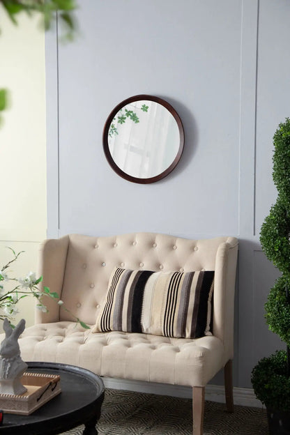 Transitional Decor Mirror with Frame for Bathroom