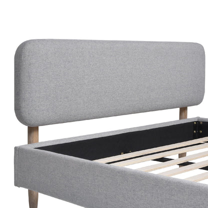 Diego Low Upholstered Platform Bed and Frame