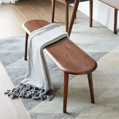 Oak Wood Dining Bench for Living Room and Kitchen