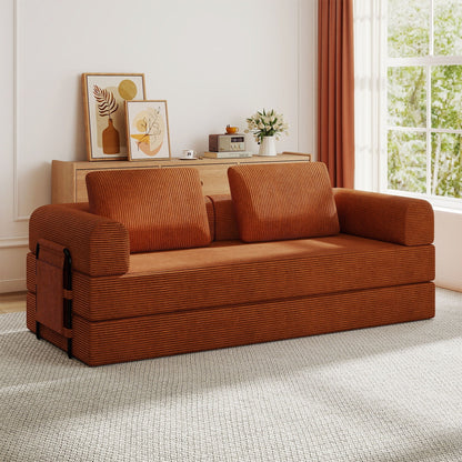 Premium Convertible Sofa And Cylindrical Pillow