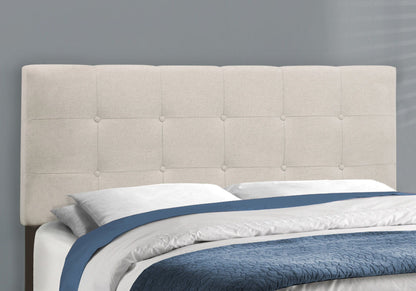 Transitional Upholstered Bed Frame and Headboard