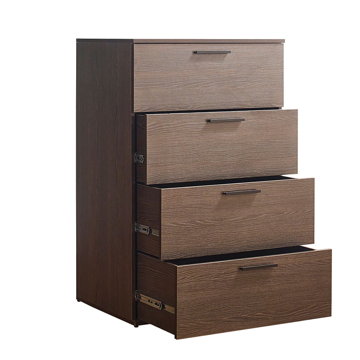 Oliver Farmhouse Jumbo Chest 4-drawer accent chest in dark brown wood finish on Tampa Home & Garden Store