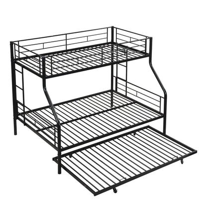 Modern Metal Bunk Bed frame in black steel, two-tier design by Unique Piece Furniture on Tampa Home & Garden Store
