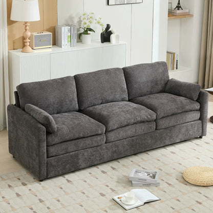 Cozy Upholstered 3 Seater Sofa for Living Room