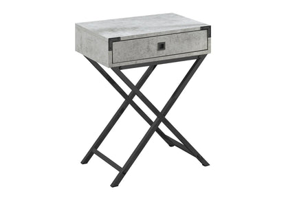 Accent Side Table with Storage Drawer Modern