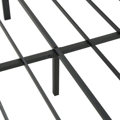 Modern black metal bed frame with slat foundation by HouseOfZazla storage bed on Tampa Home & Garden Store