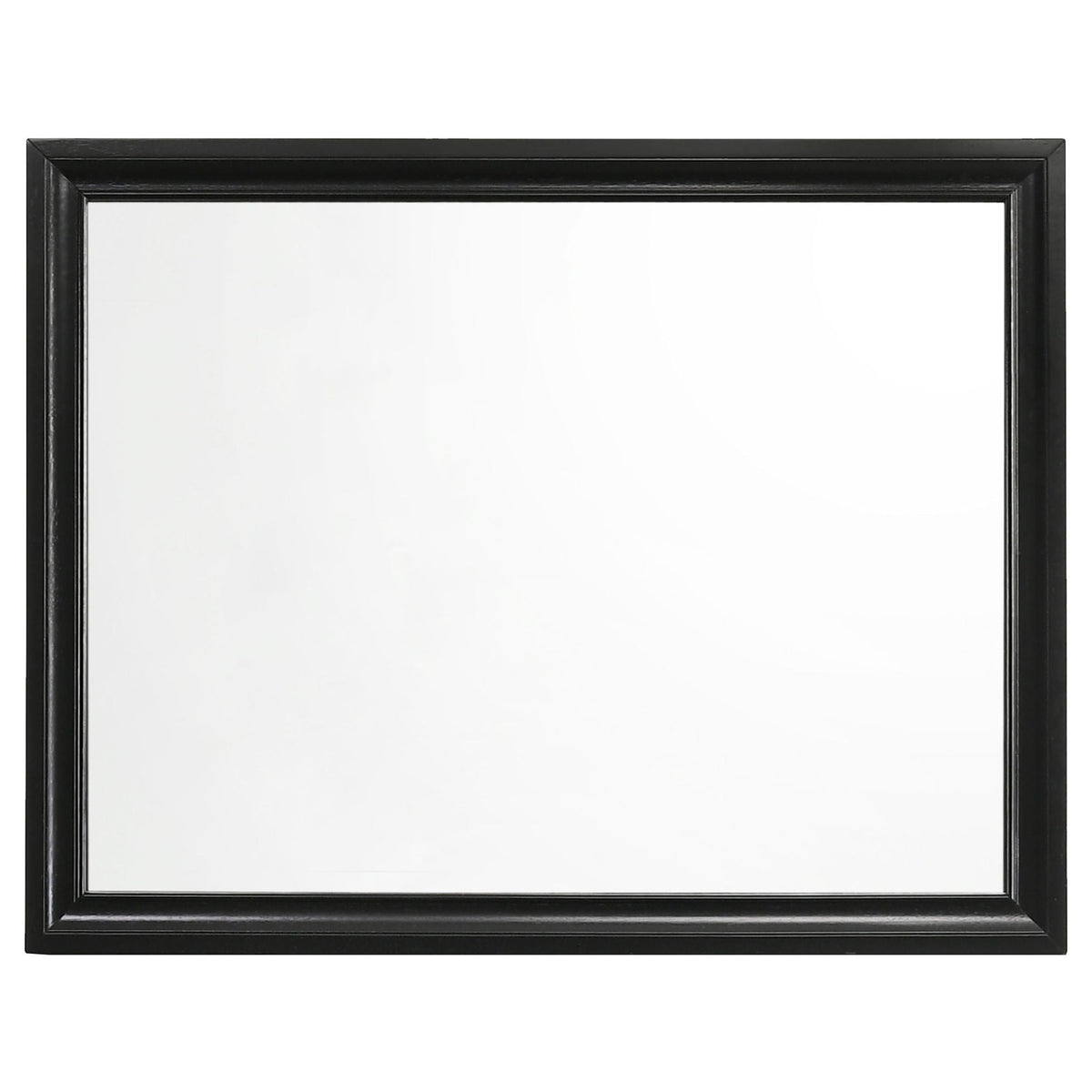 Corbin black wood framed mirror from HouseOfZazla Glittering Bedroom Set, 4 piece on Tampa Home & Garden Store