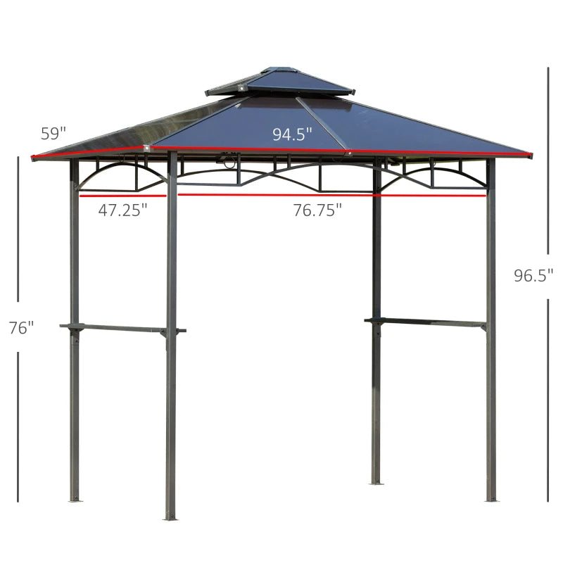 Outdoor Bbq Canopy Gazebo and Shade Shelter