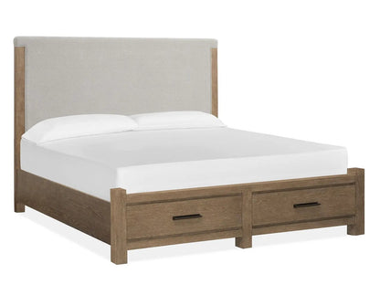 Plum Creek Upholstered Panel Storage Bed