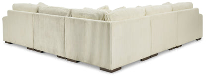 Lindyn Sectional Sofa with Cord Upholstery