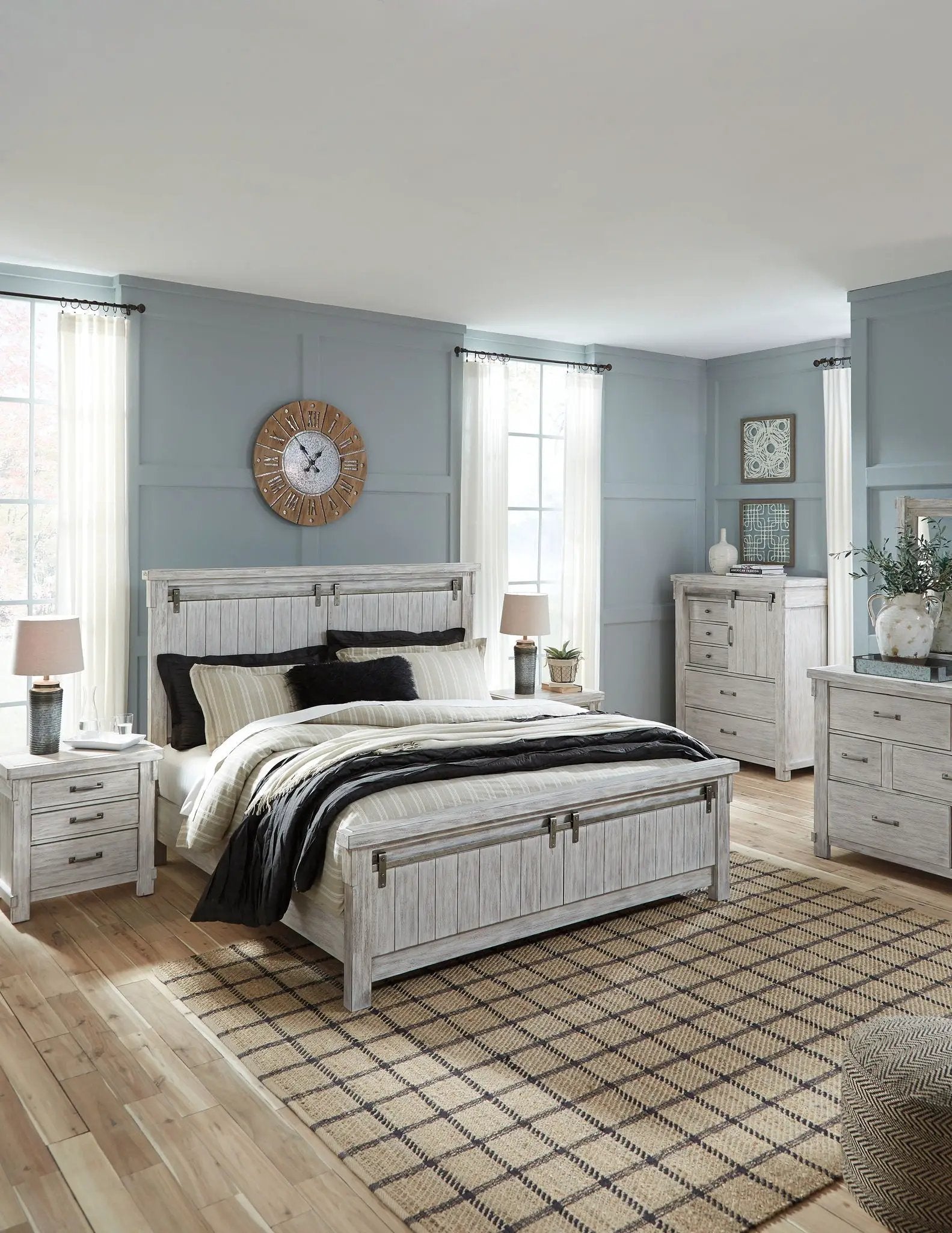 Norbert table lamp with dark ceramic base and cream shade on a nightstand on Tampa Home & Garden Store