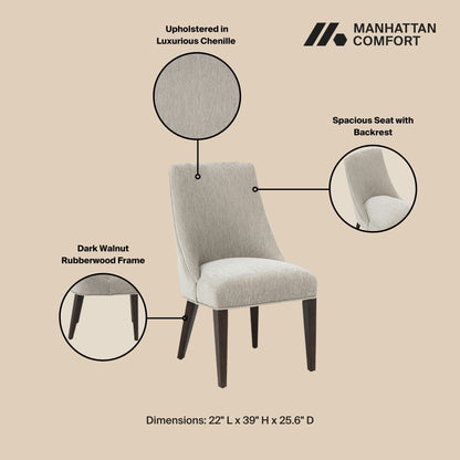 Modern Rubberwood Dining Armchair for Living
