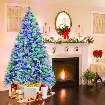 Árbol de Navidad artificial de 1.4/1.8/2.1 metros con agujas de pino y luces LED - 2.1 m