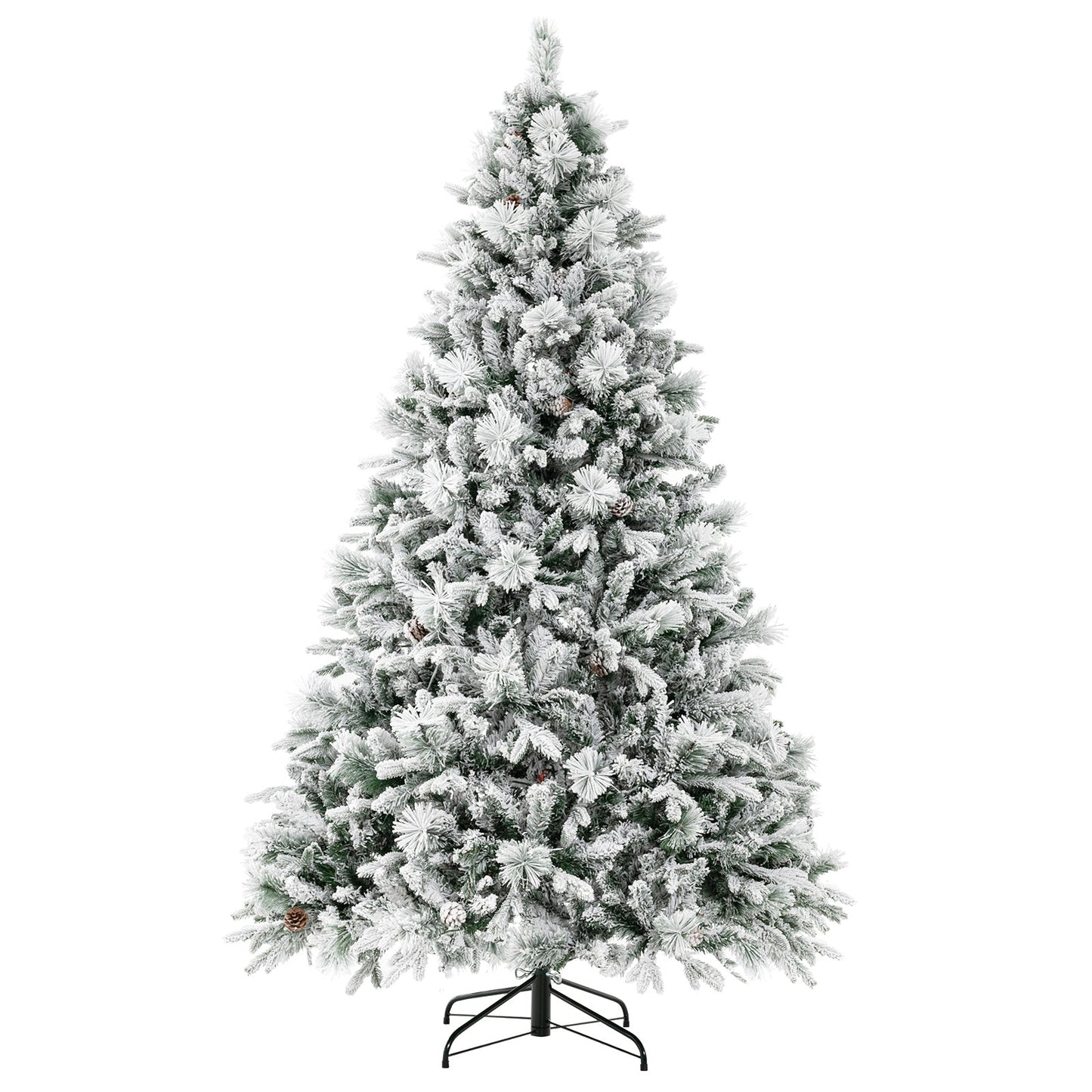 Árbol de Navidad artificial de 1.4/1.8/2.1 metros con agujas de pino y luces LED - 2.1 m