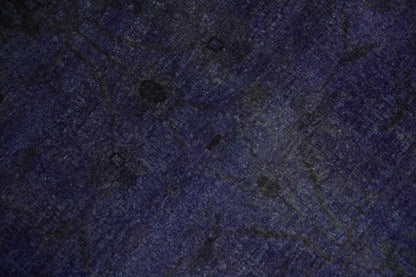 8.4x11.5 Overdyed Royal Dark Purple Hand Knotted Traditional Oushak Wool Area Rug - Tampa Home & Garden Store