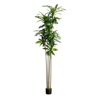 8’ Artificial Dracaena Tree with Real Touch Leaves - Tampa Home & Garden Store