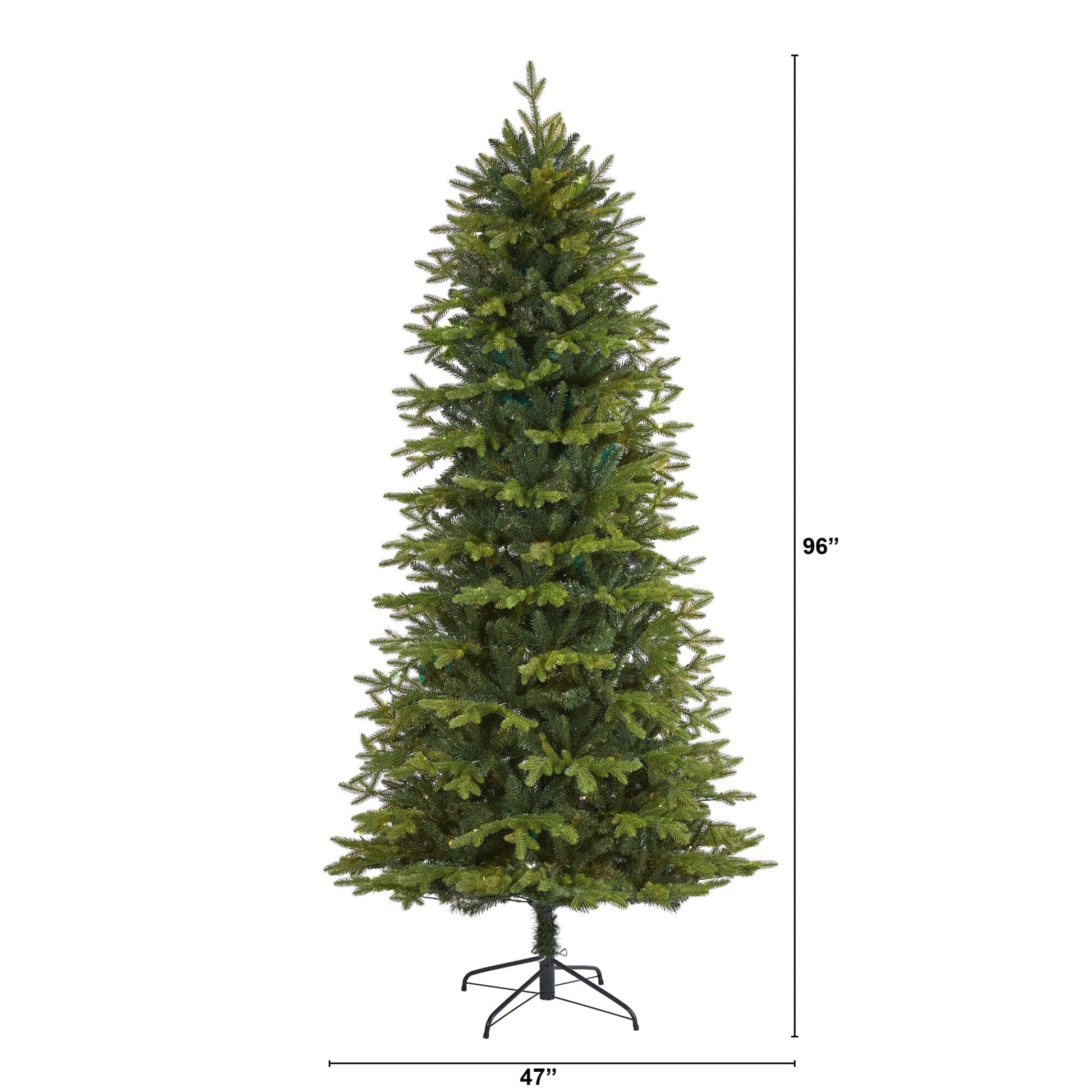 8’ Belgium Fir “Natural Look” Artificial Christmas Tree with 2358 Bendable Branches - Tampa Home & Garden Store