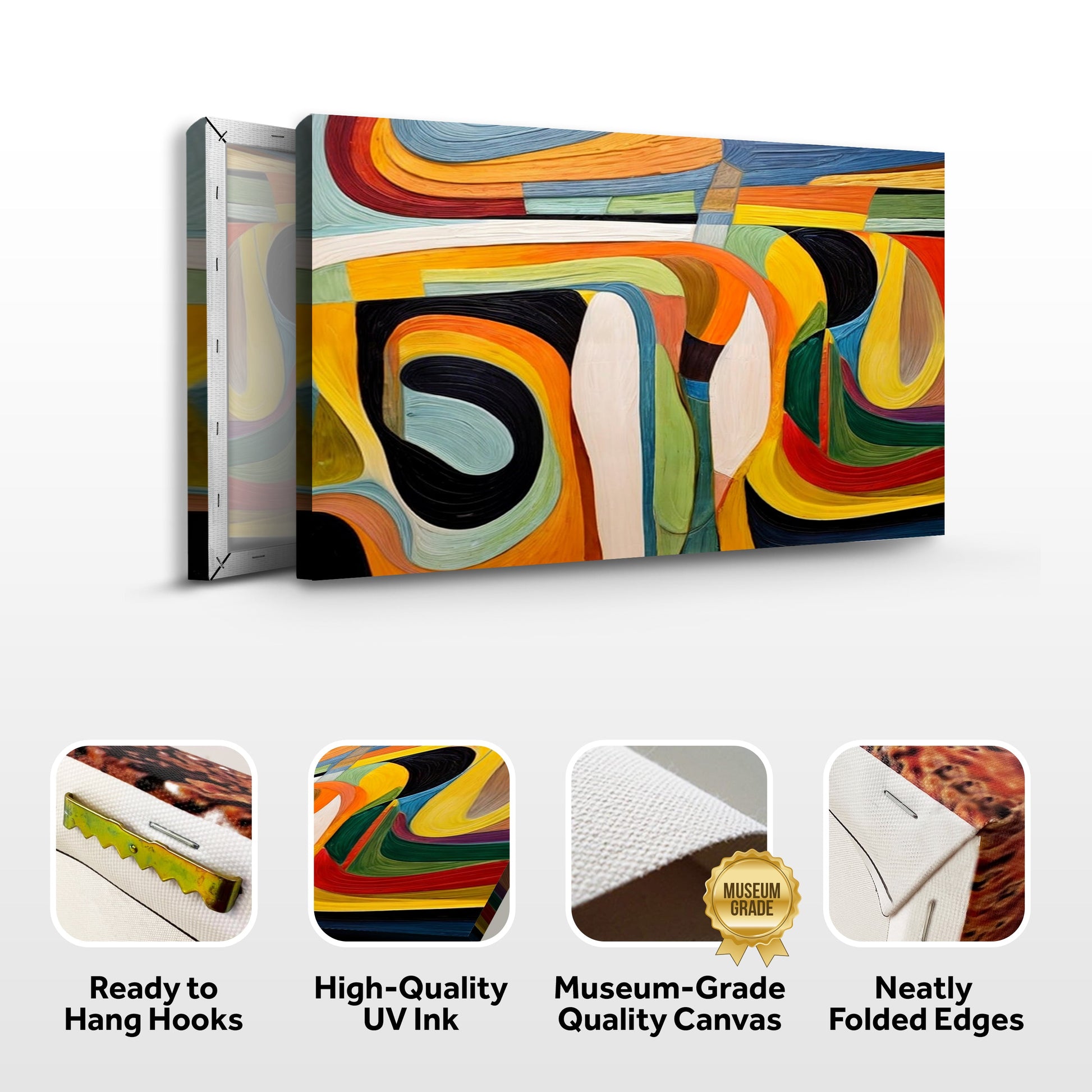 Canvas: Modern Vibrant Abstract Wall Art with bold colors by Tailored Canvases Crafting Canvas on Tampa Home & Garden Store