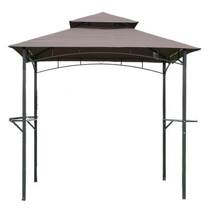 8-Ft x 5-Ft Steel Frame Outdoor Grill Gazebo with Vent Top Canopy - Tampa Home & Garden Store