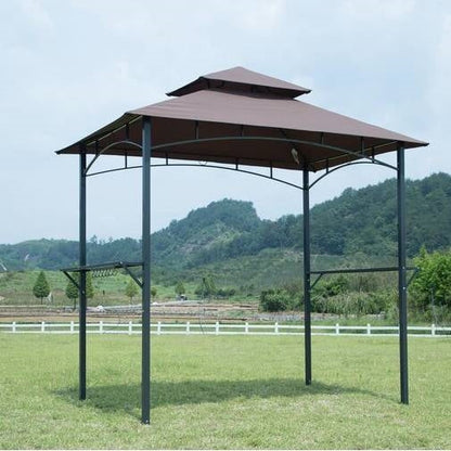 8-Ft x 5-Ft Steel Frame Outdoor Grill Gazebo with Vented Canopy - Tampa Home & Garden Store