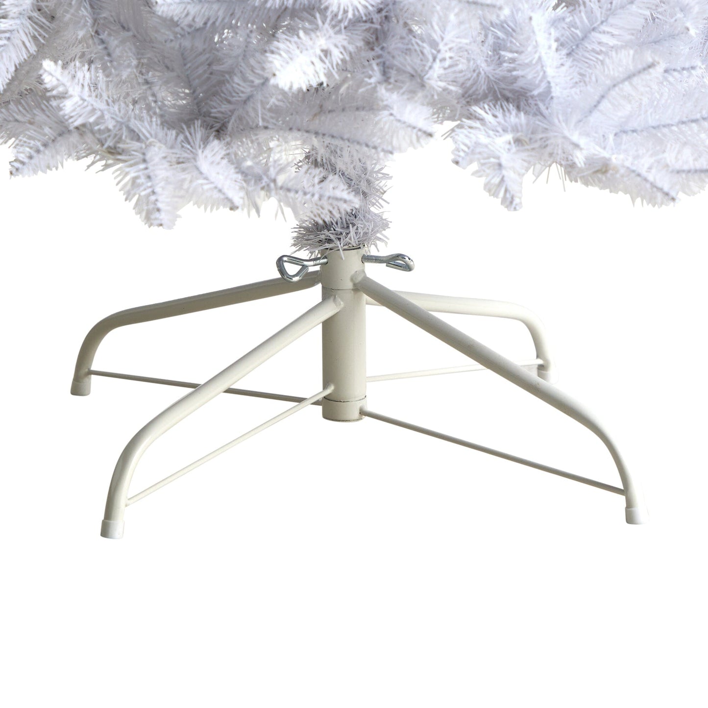 8’ Slim White Artificial Christmas Tree with 1348 Bendable Branches - Tampa Home & Garden Store