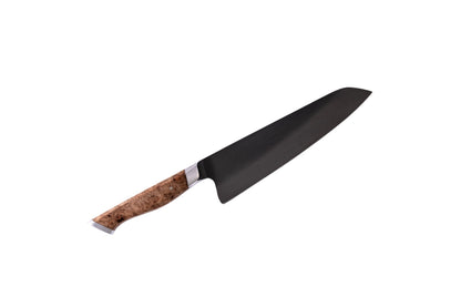 Signature Knife & Board Set knife with black blade and burl wood handle, STEELPORT Knife on Tampa Home & Garden Store
