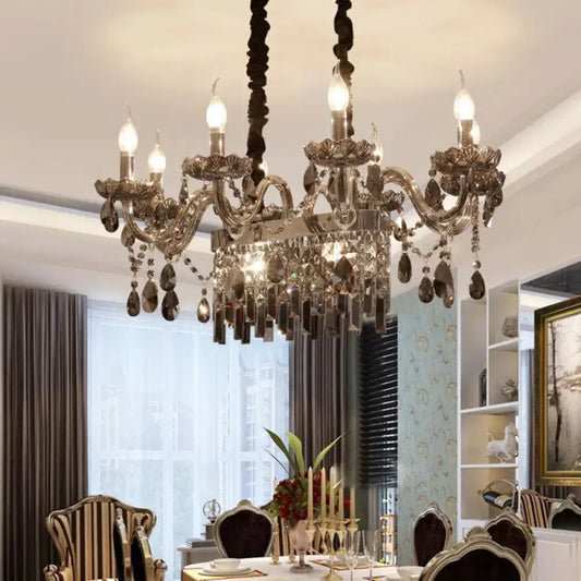 8-Light Island Pendant Crystal Lighting - Tampa Home & Garden Store