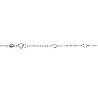 Silver-tone chain necklace with round-link rings and lobster clasp on Tampa Home & Garden Store