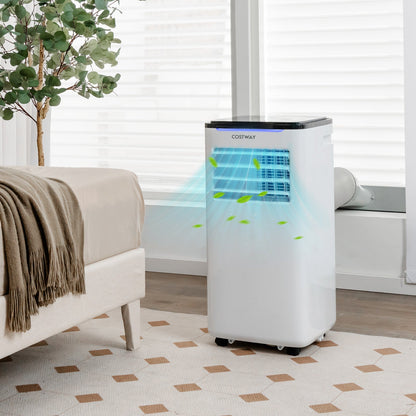 Aire acondicionado portátil 3 en 1 de 8000 BTU con modo ventilador y deshumidificador