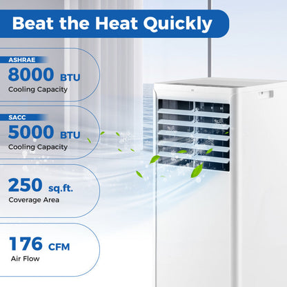 Aire Acondicionado Portátil de 8000 BTU