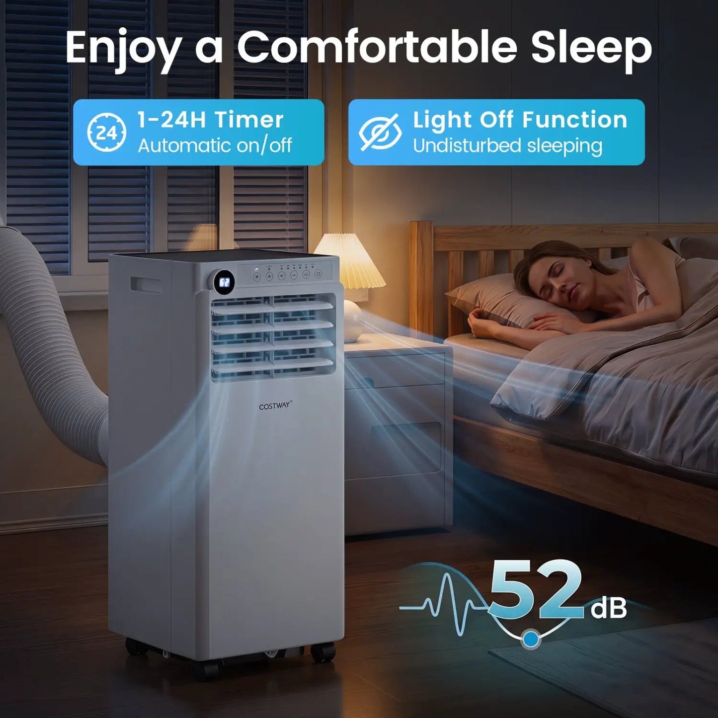 8000 BTU Air Conditioner With Dehumidifier