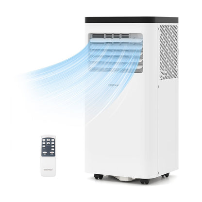 Acondicionador de aire portátil de 8000 BTU, unidad de CA 3 en 1 de piso, ventilador y deshumidificador para habitación