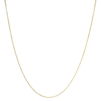 Solid 14K yellow gold box chain necklace 0.75mm, unisex 16in, Bids.com on Tampa Home & Garden Store