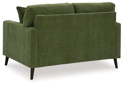 Bixler Loveseat Navy Modern Profile Design