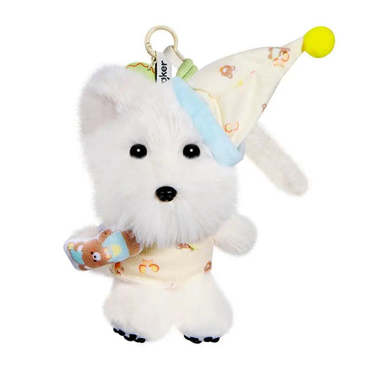 Abalorios Perritos Westie- Colgante Kawaii para Bolsos de Adolescentes