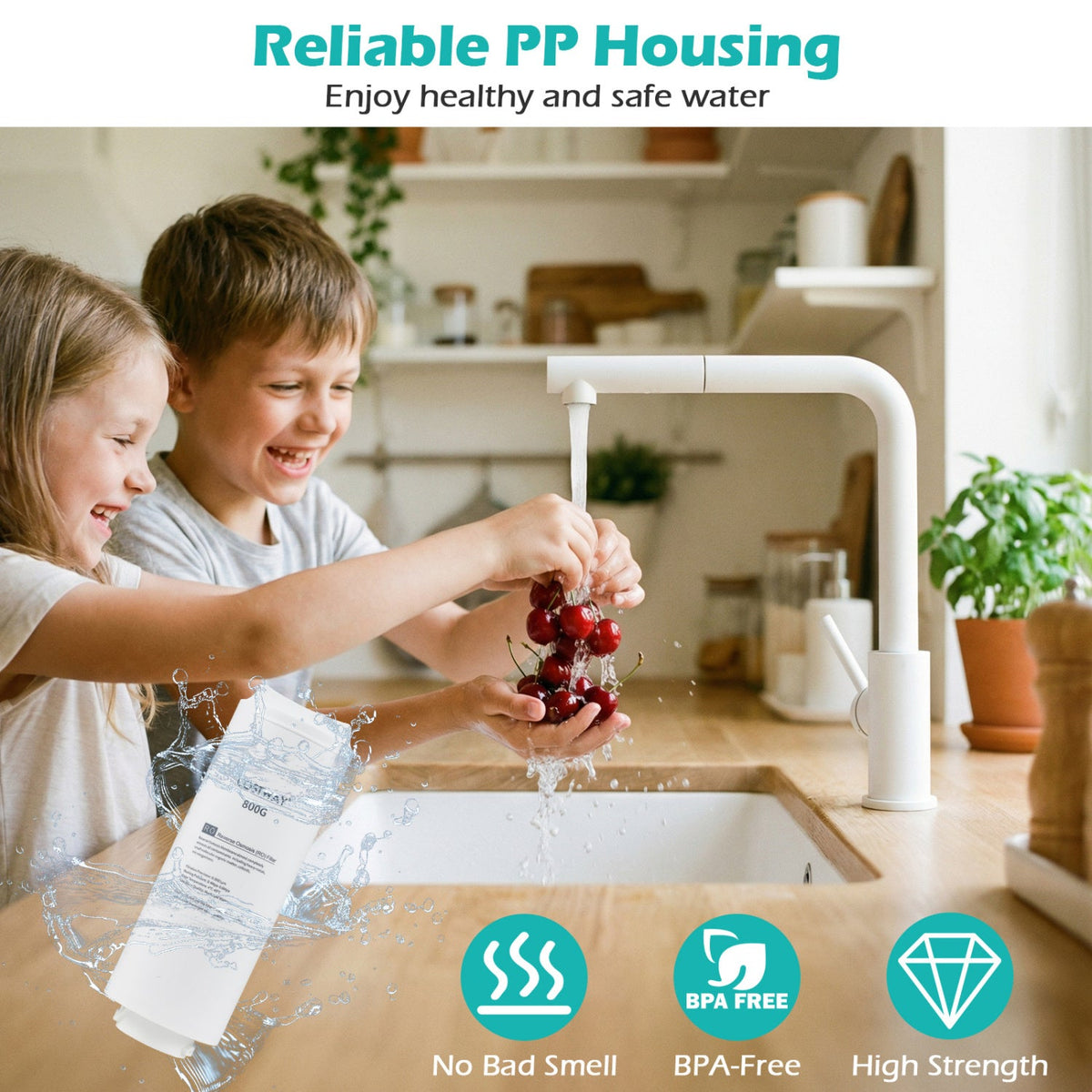800 GPD Replacement RO Filter DirectDeals for AW-RB20/AW-RB05 in a kitchen with kids on Tampa Home & Garden Store