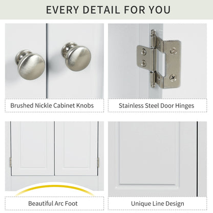 Triangle bathroom storage cabinet with adjustable shelves, brushed nickel knobs by HouseOfZazla on Tampa Home & Garden Store